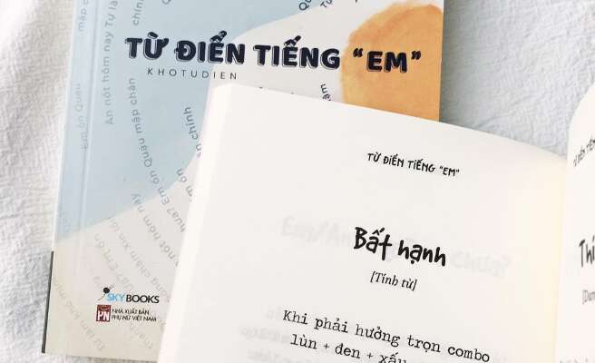 Cười thả ga với Từ điển tiếng “Em” - quyển sách văn học lãng mạn đầy hài hước.